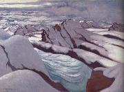 Felix Vallotton High Alps,Glacier and Snowy Peaks oil painting on canvas